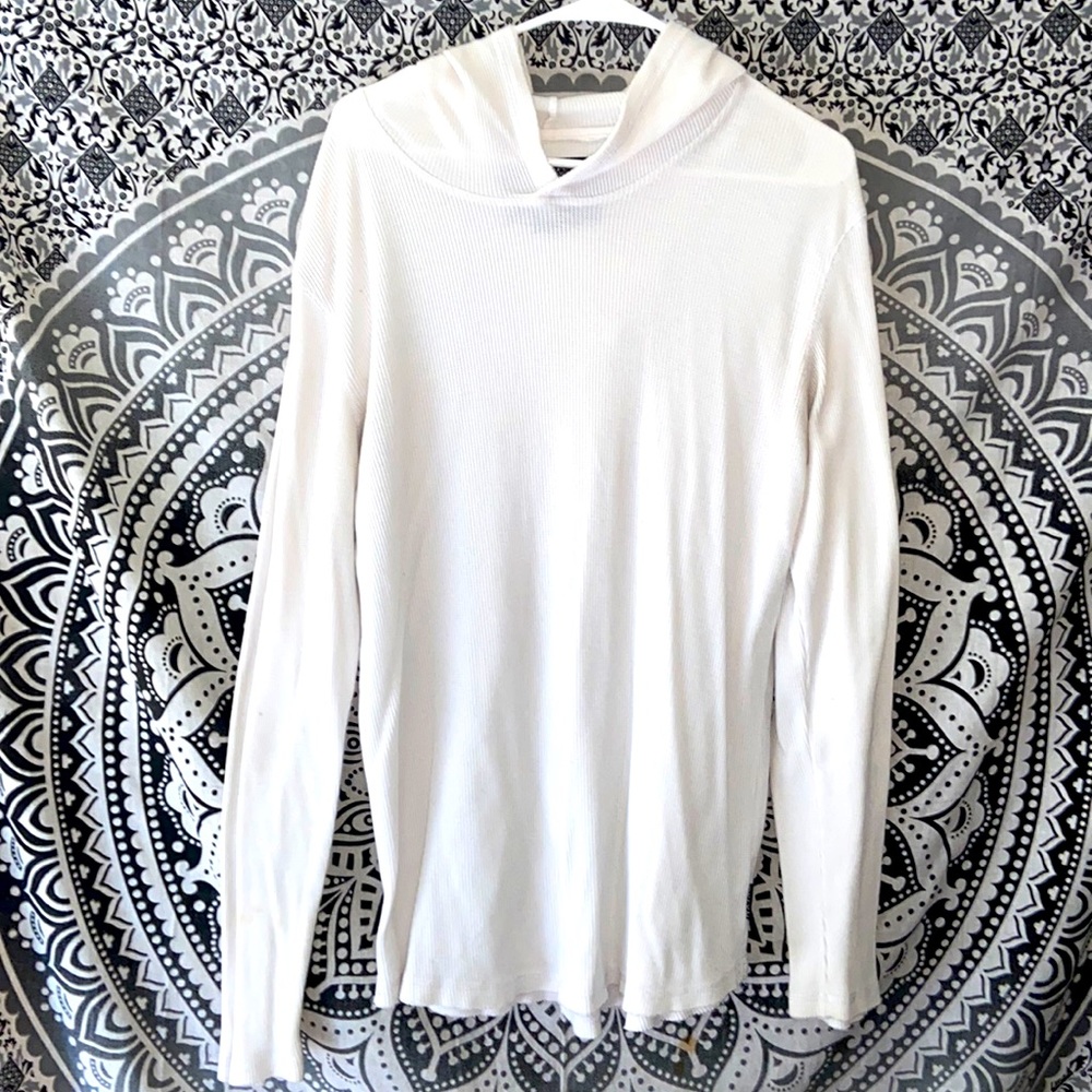 White Thermal hoodie
